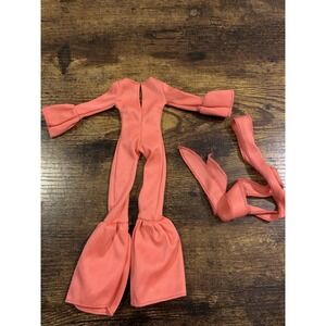 Mego Cher Doll Pink Jumpsuit Bell Bottom Bob Mackie Design